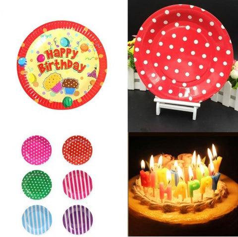 Cake Paper Plates For Kids Children Birthday