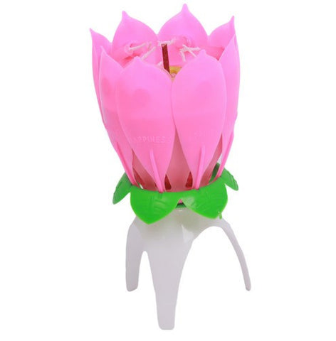 Beautiful Blossom Lotus Flower Design Candle