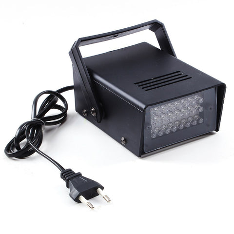 EU Plug Brightness 220V 3W 24 LED Operated DJ Strobe Lights