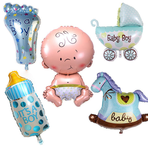 Baby Shower Boys Girls Holiday Decorations Foil Balloons