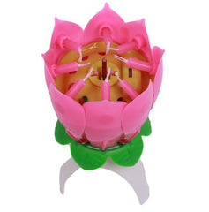 Beautiful Blossom Lotus Flower Design Candle