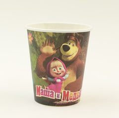 Cute Masha & Bear Design Paper Cups