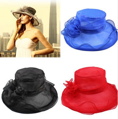 Fashion Show Wide Brim Hat Organza