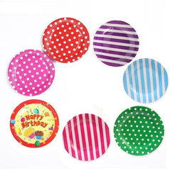 Cake Paper Plates For Kids Children Birthday