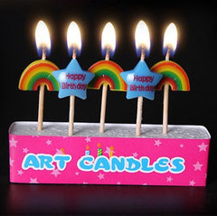 5Pcs Kids Birthday Cake Candles