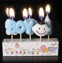 5Pcs Kids Birthday Cake Candles