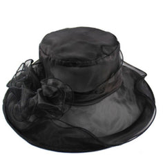 Fashion Show Wide Brim Hat Organza