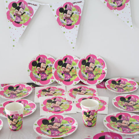 Minnie mouse baby happy birthday party decorations