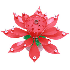 Musical Lotus Flower Happy Birthday Party Candles