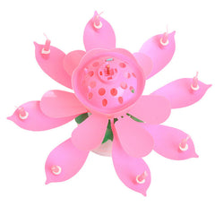 Musical Lotus Flower Happy Birthday Party Candles