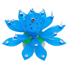 Musical Lotus Flower Happy Birthday Party Candles