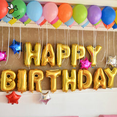 Happy Birthday Letter Shaped Ballons Decoration Air Balloon