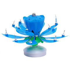 Blossom Lotus Flower Candle Birthday Party Cake